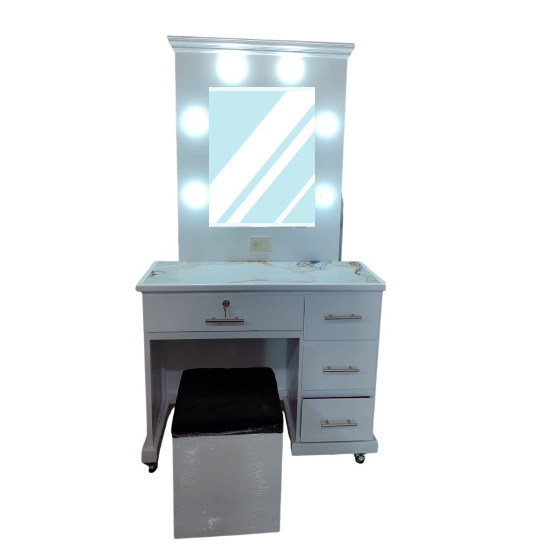 NOLASCO 4 GAVETAS CON FOCOS BLANCO